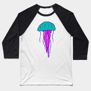 Blue and Pink Jellyfish Baseball T-Shirt